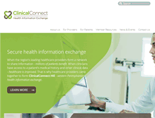 Tablet Screenshot of clinicalconnecthie.com
